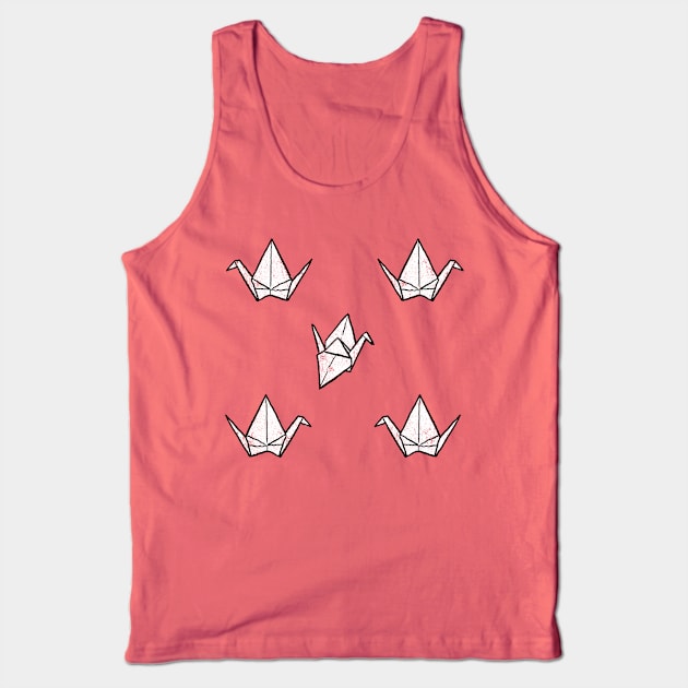 Origami Cranes Tank Top by Manicdoodler